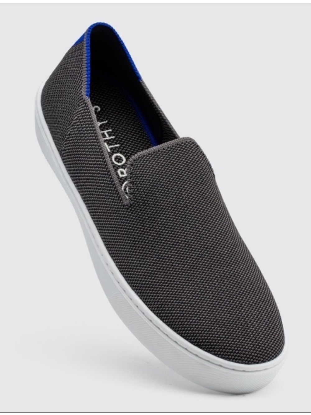 Rothy’s The Original Slip On Sneaker In Steel Grey Size 9.5